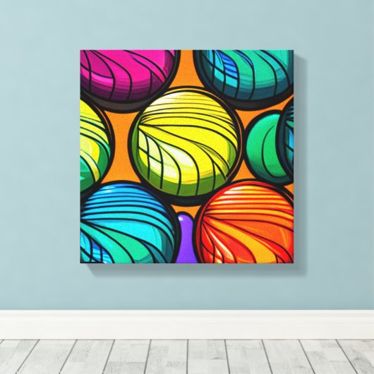 Yo-Yo Yowza Canvas Afdruk (Insitu (Houten vloer))