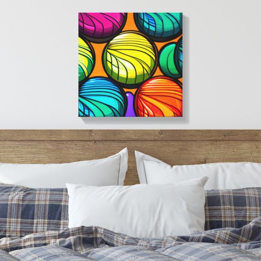 Yo-Yo Yowza Canvas Afdruk (Insitu (Slaapkamer))