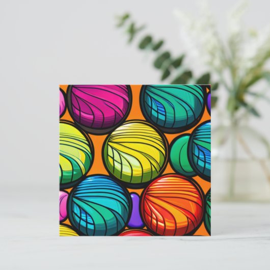 Yo-Yo Yowza Feestdagenkaart (Staand voorkant)