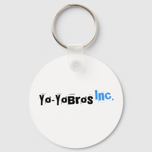 "Yo-YoBros", Inc. White Logo Sleutelhanger (Voorkant)