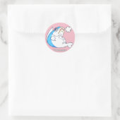 Yoctosec Verlichting Vis Ronde Sticker (Tas)