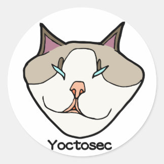 Yoctosec Verlichtingskat Ronde Sticker