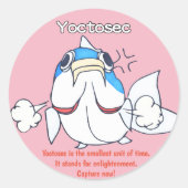 Yoctosec Verlichtingsvis Ronde Sticker (Voorkant)