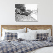 Yocum Canoe House, Arlington Beach Park Canvas Afdruk (Insitu (Slaapkamer))