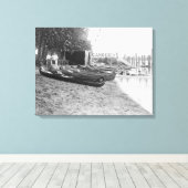 Yocum Canoe House, Arlington Beach Park Canvas Afdruk (Insitu (Houten vloer))