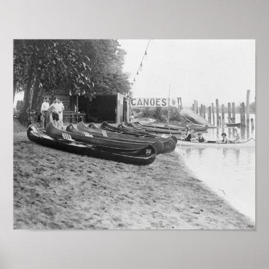 Yocum Canoe House, Arlington Beach Park Poster (Voorkant)