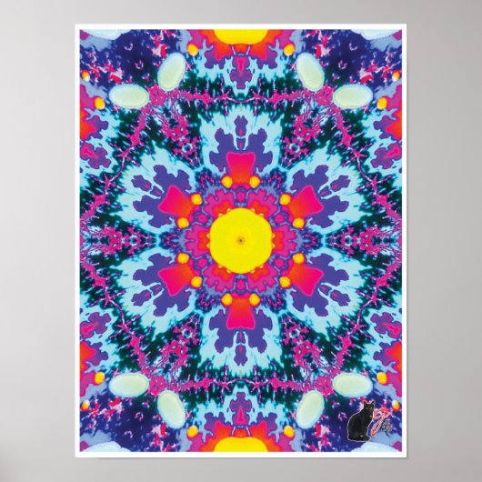Yodel Kinetic Collage Kaleidoscope Poster (Voorkant)