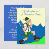 Yodeler Yodeling Announouncing Uitnodiging (Voorkant / Achterkant)