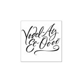 Yodeling Yodel-Ay-Ee-Oooo Lettering Yodel Rubberstempel (Afrduk)