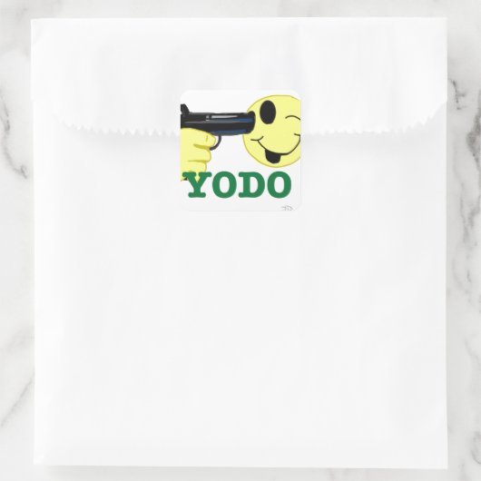 YODO VIERKANTE STICKER (Tas)