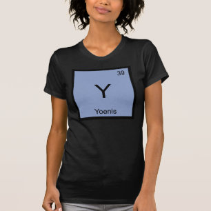 Yoenis Naam Chemie Element Periodiek Systeem T-shirt