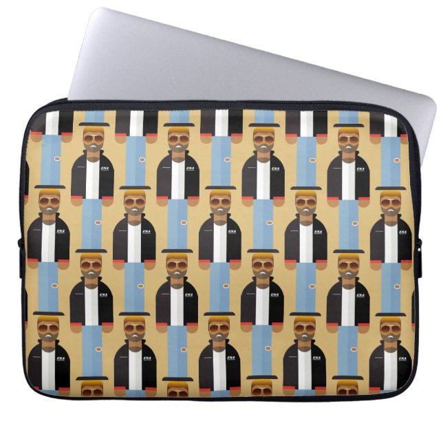 Yog – Patterned Laptop Sleeve (Voorkant)
