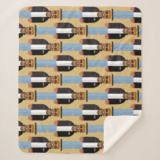 Yog – Patterned Sherpa Blanket Sherpa Deken (Voorkant)