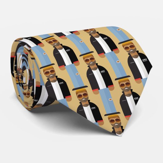 Yog – Pop Icon Pattern Tie Stropdas (Opgerold)