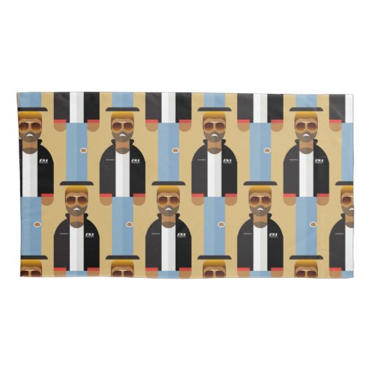 Yog – Retro Pop Icon Pillowcase Kussensloop (Achterkant-Rechts)