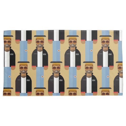 Yog – Retro Pop Icon Pillowcase Kussensloop (Voorkant-Rechts)