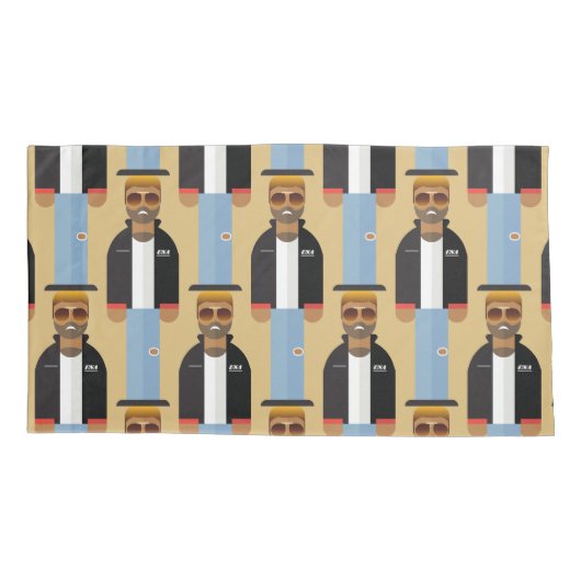 Yog – Retro Pop Icon Pillowcase Kussensloop (Achterkant-Links)