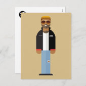 Yog – Retro Pop Icon Postcard Feestdagenkaart (Voorkant / Achterkant)