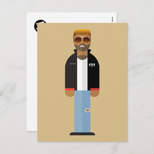 Yog – Retro Pop Icon Postcard Feestdagenkaart (Voorkant / Achterkant)