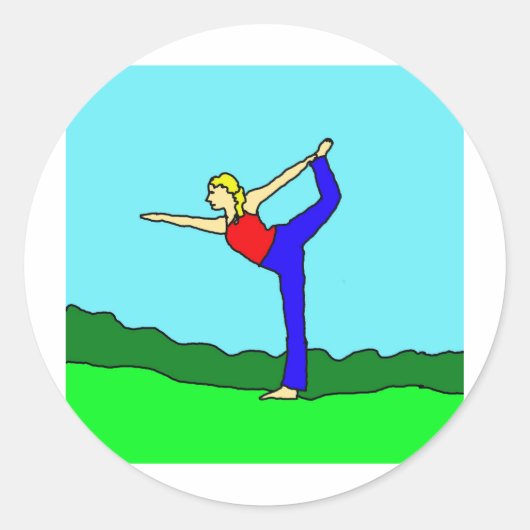 yoga1.jpg ronde sticker (Voorkant)