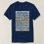 Yoga 100 Ashtanga Hatha Yoga Poses Long T-shirt (Design voorkant)