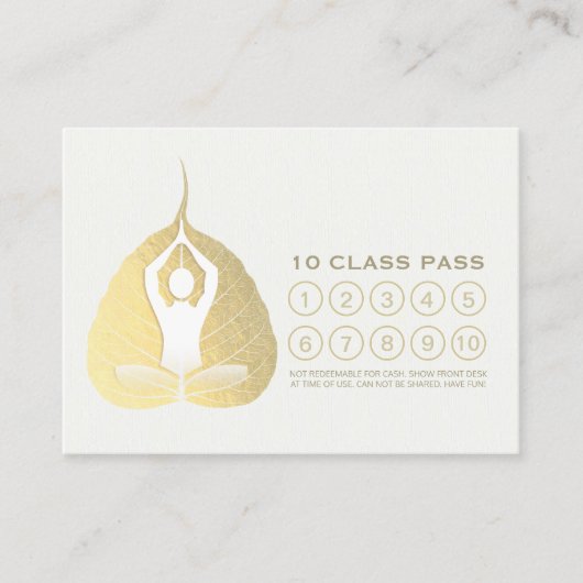 Yoga 10 Class Pass Loyalty Appointment Bodhi Leaf (Voorkant)