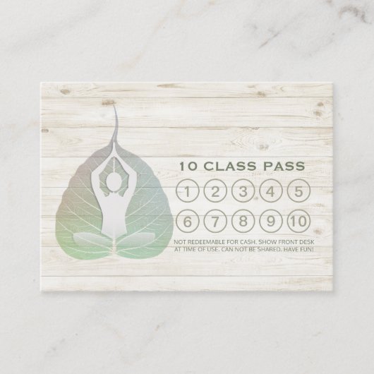 Yoga 10 Class Pass Loyalty Appointment Bodhi Leaf (Voorkant)