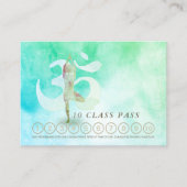 YOGA 10-klasse Pass Appointment Meditation Pose Om Afsprakenkaartje (Voorkant)