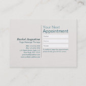 YOGA 10-klasse Pass Appointment Meditation Pose Om Klantenkaartje (Achterkant)