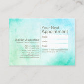 YOGA 10-klasse Pass Appointment Meditation Pose Om Klantenkaartje (Achterkant)