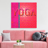Yoga 1 - Gewikkeld Canvas Afdruk (Insitu (Woonkamer))