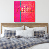 Yoga 1 - Gewikkeld Canvas Afdruk (Insitu (Slaapkamer))