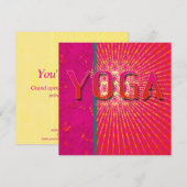 Yoga 1 - Kaart, uitnodiging (Voorkant / Achterkant)