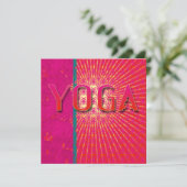 Yoga 1 - Kaart, uitnodiging (Staand voorkant)