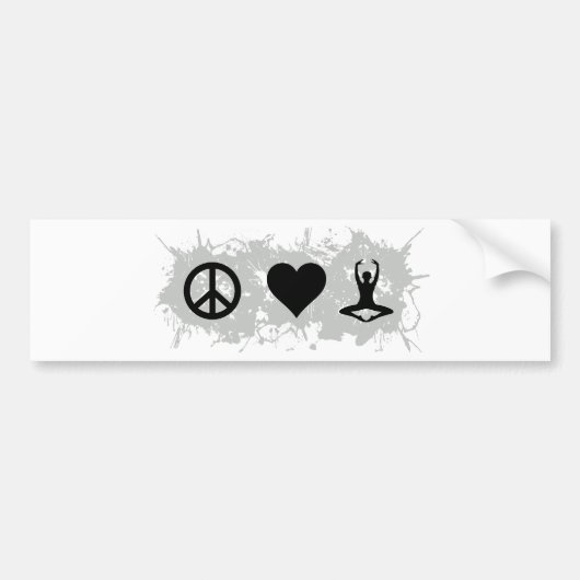 Yoga 4 bumpersticker (Voorkant)