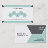 Yoga 5-klasse passVisitekaartje Klantenkaartje (Voorkant / Achterkant)