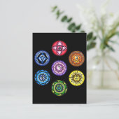 Yoga - 7 Chakras Energy Briefkaart (Staand voorkant)