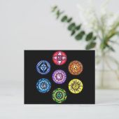 Yoga - 7 Chakras Energy Briefkaart (Staand voorkant)