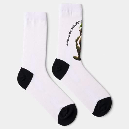 Yoga Aangepaste Duurzame Premium Crew Sok (Rechts)