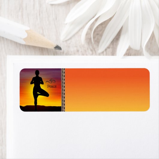 Yoga adreslabel etiket (Insitu)