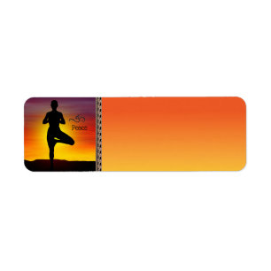 Yoga adreslabel etiket