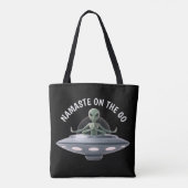 Yoga Alien Tote Bag (Achterkant)