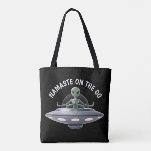 Yoga Alien Tote Bag (Achterkant)