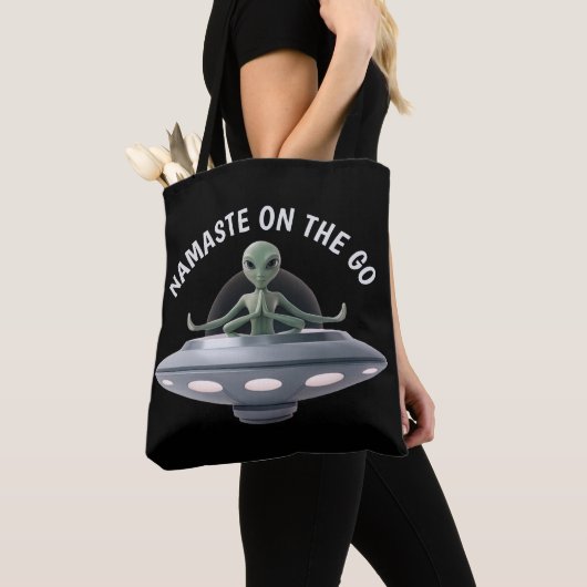 Yoga Alien Tote Bag (Dichtbij)