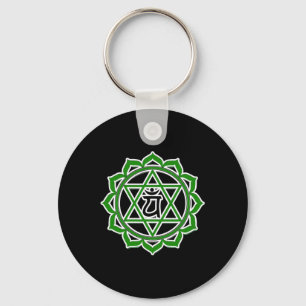 Yoga Anahata Hart Groen Chakra  Sleutelhanger