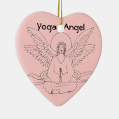 Yoga Angel Keramisch Ornament (Rechts)