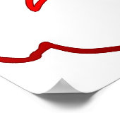 Yoga Asana Siddhasana Pose met 7 Chakras Poster (Hoek)