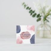 Yoga Assist Kaarten Vierkante Visitekaartje (Staand voorkant)