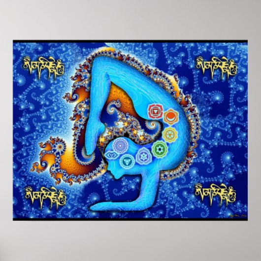 Yoga Aura & Chakras Poster (Voorkant)