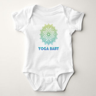 Yoga Baby bodysuit met groene mandala